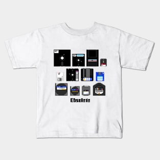 Obsolete Computer Media Kids T-Shirt